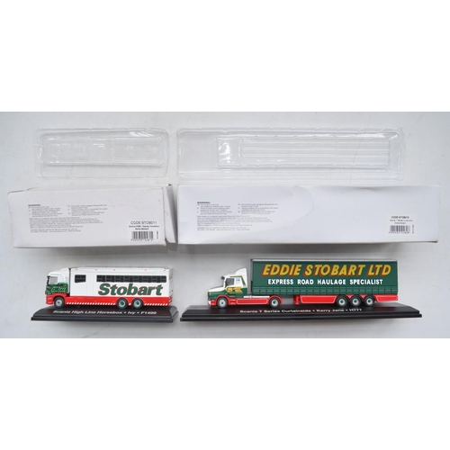 139 - Collection of 1/76 scale diecast Eddie Stobart truck models, 9x Atlas Editions and 2x Oxford Diecast... 