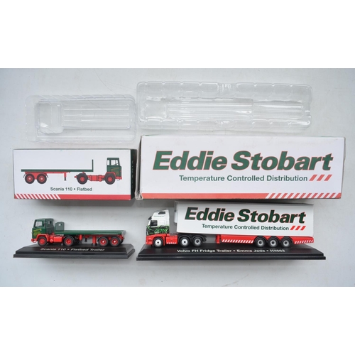 139 - Collection of 1/76 scale diecast Eddie Stobart truck models, 9x Atlas Editions and 2x Oxford Diecast... 