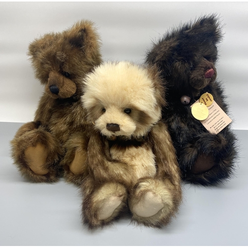 588 - Three Charlie Bears 