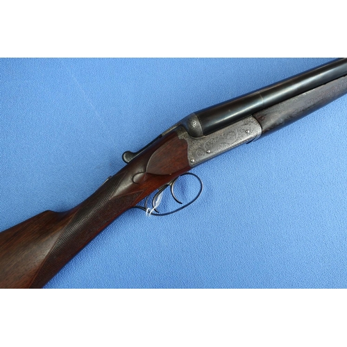 790 - 12 B side by side ejector shotgun by W. J. Jeffery & Co Ltd with 29 inch barrels, choke 1/4 & 3/4, 1... 