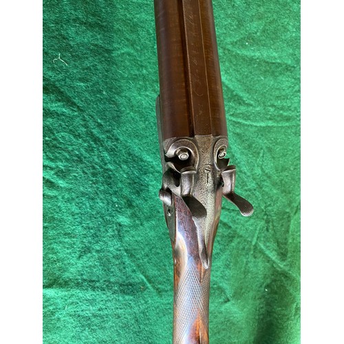 803 - John Manton & Son 14 bore converted from percussion shotgun from circa 1845. It was converted to cen... 