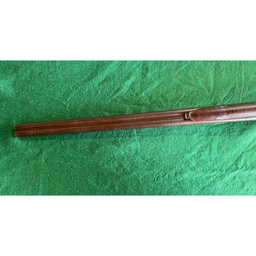 803 - John Manton & Son 14 bore converted from percussion shotgun from circa 1845. It was converted to cen... 