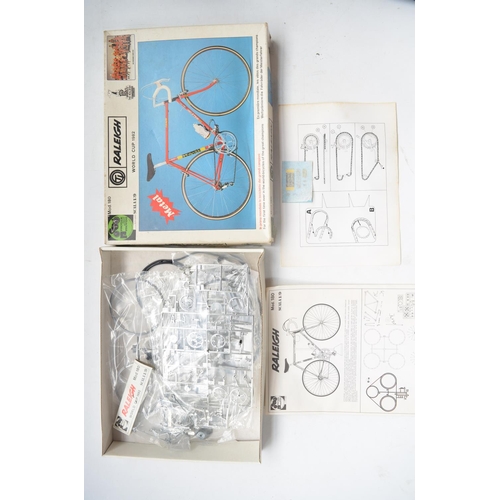 206 - Two unstarted Protar 1/9 scale Raleigh racing bicycle models, metal frames with plastic parts to inc... 