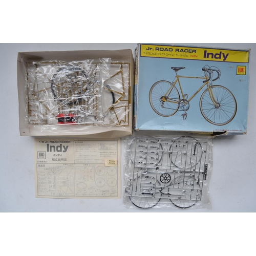 209 - Two 1/6 scale racing bicycle models from Otaki to include Indy Jr Road Racer (one bag split open but... 