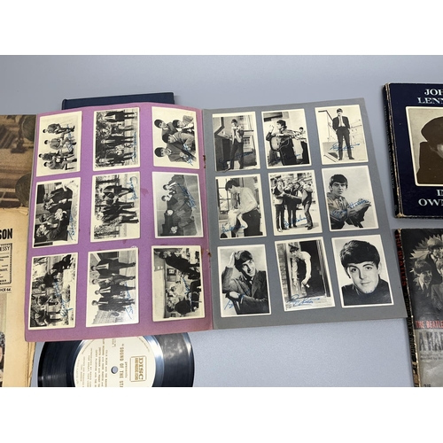 468 - Scrapbook containing ephemera relating to The Escorts, The Beatles, the Kinks, etc. , Liverpool Echo... 