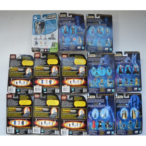 236 - Collection of 13 unopened Star Wars action figures from Hasbro to include 6x Commtech speaking figur... 