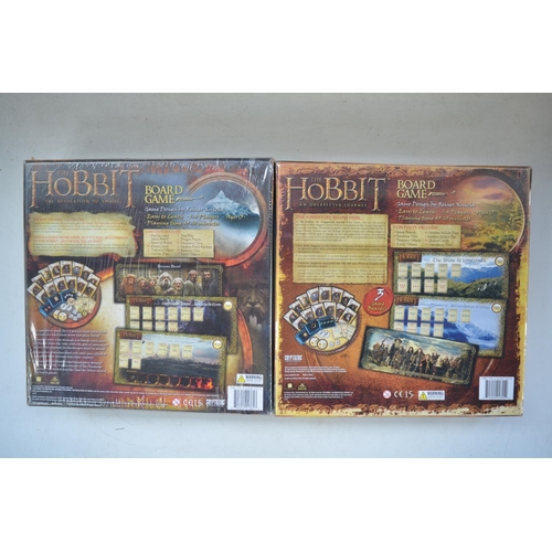 241 - The Hobbit An Unexpected Journey and Desolation Of Smaug board games by Cryptozoic plus Over Hill An... 