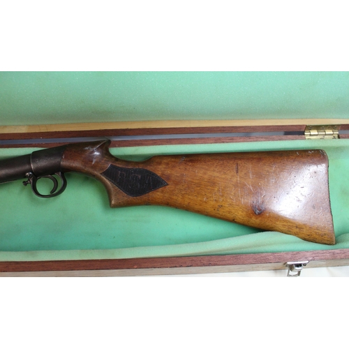 737 - .177 BSA pre war air rifle , Lincoln Jeffries underlever patent 8761/04, complete and working with w... 