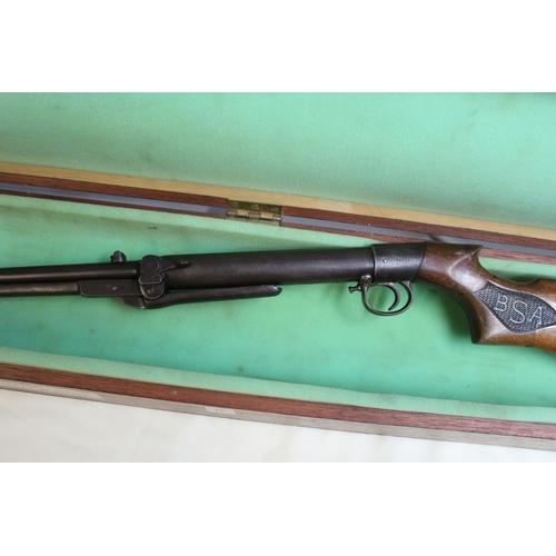 737 - .177 BSA pre war air rifle , Lincoln Jeffries underlever patent 8761/04, complete and working with w... 