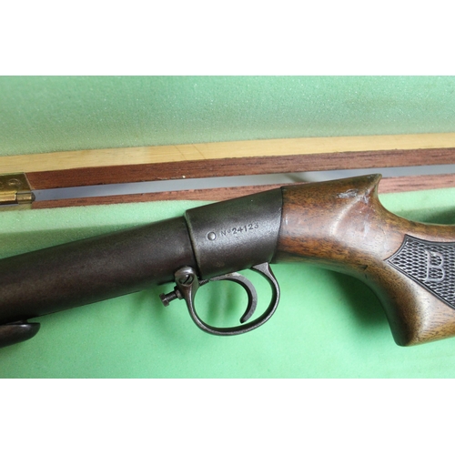 737 - .177 BSA pre war air rifle , Lincoln Jeffries underlever patent 8761/04, complete and working with w... 