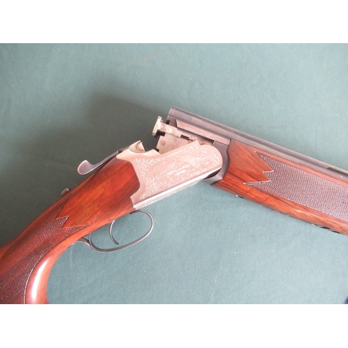 755 - 12B Lanber over under multichoke ejector shotgun with 27 1/2