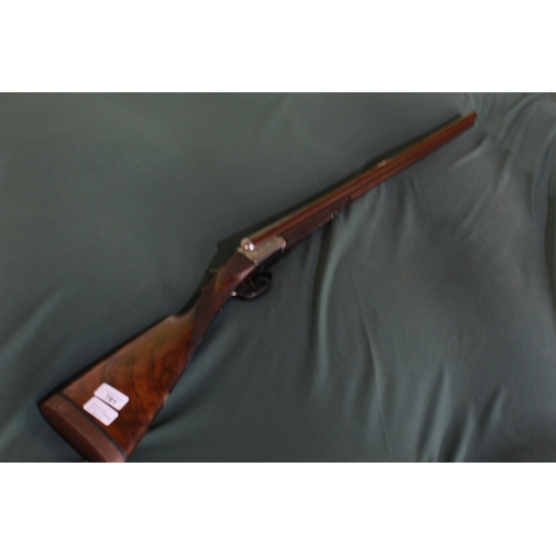 781 - 12B Wood, side by side ejector shotgun with 30