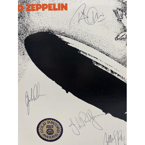 550 - Led Zeppelin 'Led Zeppelin' LP, with Robert Plant, Jimmy Page, John Paul Jones & John Bonham signatu... 