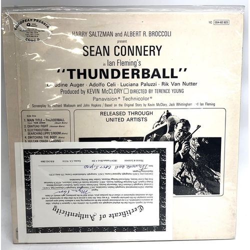 555 - 'Thunderball Original Motion Picture Score' LP, with Sean Connery, Luciana Paluzzi, Claudine Auger, ... 