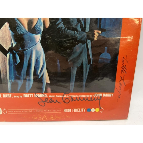 557 - 'From Russia with Love' Original Motion Picture Sound Track LP, with Sean Connery, Bernard Lee, Lott... 