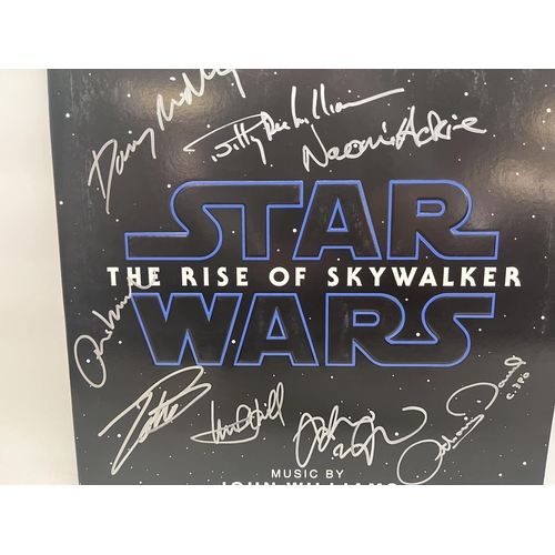 558 - Star Wars The Rise of Skywalker Original Motion Picture Soundtrack LP, with cast members of the film... 