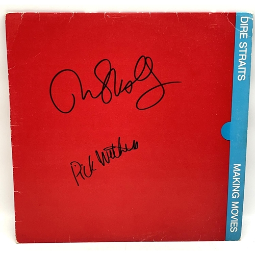 567 - Dire Straits 'Making Movies' LP, with Pick Withers and John Illsley signature,