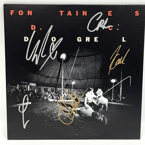 568 - Fontaines D.C. 'Dogrel', with five  band members signatures