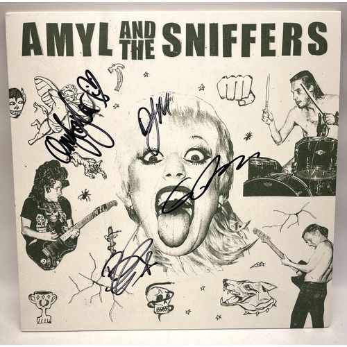 569 - Amyl and the Sniffers LP, with 4 members signatures