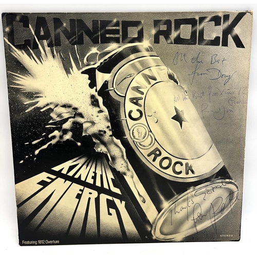 574 - Canned Rock 'Kinetic Energy', with 2 band members signatures