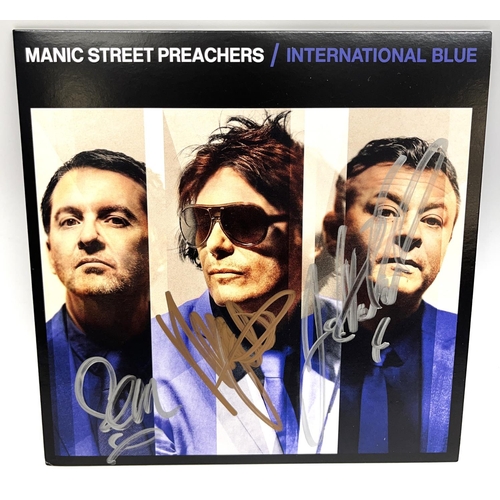 578 - Manic Street Preachers 'International Blue' '45, with Nicky Wire, James Dean Bradfield & Sean Moore ... 