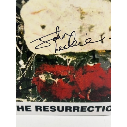 581 - The Stone Roses 'I Am The Resurrection' album cover photo, with John Heckler signature