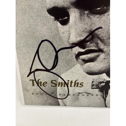 582 - The Smiths photo of album cover, Johnny Marr signature