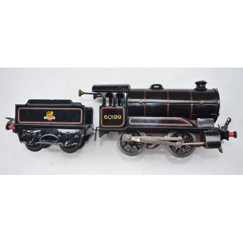 259 - Hornby Trains O gauge clockwork No 50 Locomotive with tender (black) in full working order, with ori... 