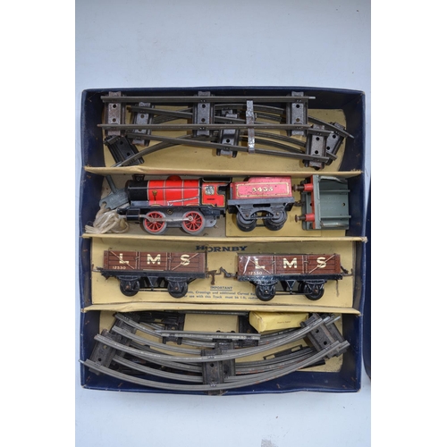 263 - Vintage Hornby Trains O gauge M1 clockwork Goods Set, Mettoy Railways Freight Train Set and Hornby l... 