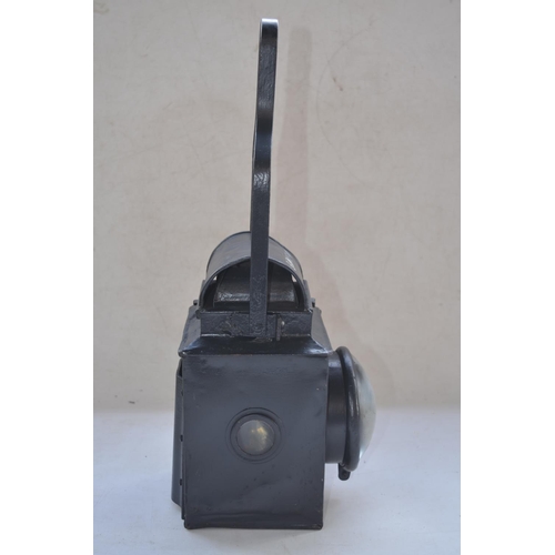 269 - British Rail tail/buffer lamp, marked with BR(M)M, fixed handle, overall height 50.5cm