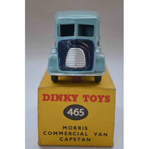 155 - Vintage Dinky Toys Morris Commercial Van Capstan Cigarettes (no 465) with original box, model in exc... 