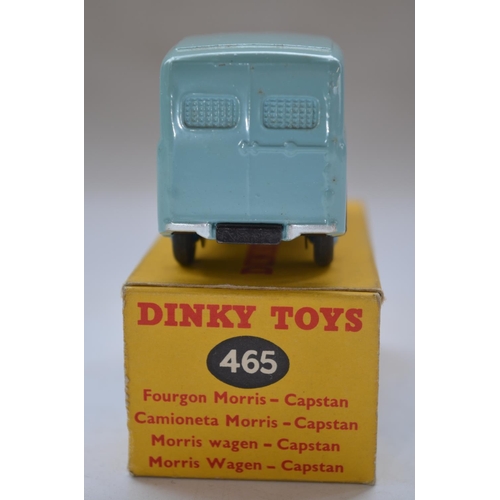 155 - Vintage Dinky Toys Morris Commercial Van Capstan Cigarettes (no 465) with original box, model in exc... 