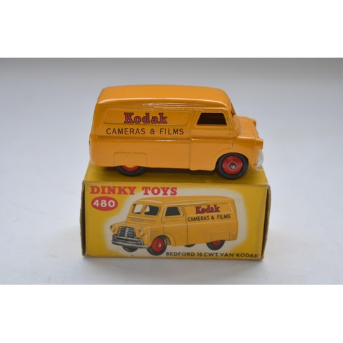 158 - Vintage Dinky Toys Bedford 10 CWT Kodak Van (no 480) with original box. Model in excellent condition... 