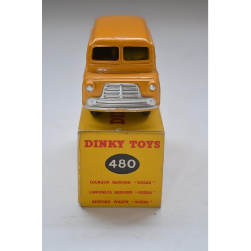 158 - Vintage Dinky Toys Bedford 10 CWT Kodak Van (no 480) with original box. Model in excellent condition... 