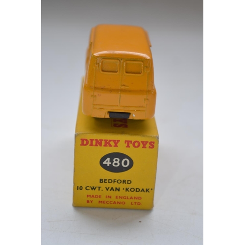 158 - Vintage Dinky Toys Bedford 10 CWT Kodak Van (no 480) with original box. Model in excellent condition... 