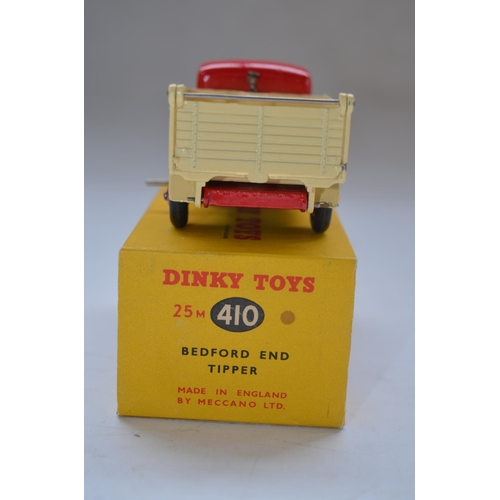 164 - Vintage Dinky Toys Bedford End Tipper (no 410) with original box. Model and box in near mint conditi... 