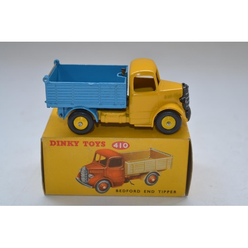 165 - Vintage Dinky Toys Bedford End Tipper (no 410) with original box. Model in near mint condition, some... 