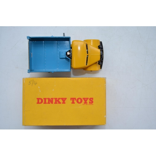 165 - Vintage Dinky Toys Bedford End Tipper (no 410) with original box. Model in near mint condition, some... 