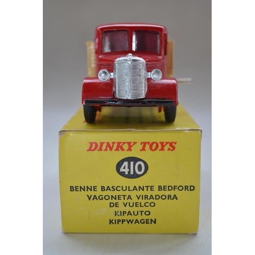 166 - Vintage Dinky Toys Bedford End Tipper (no 410) with original box. Model in near mint condition with ... 