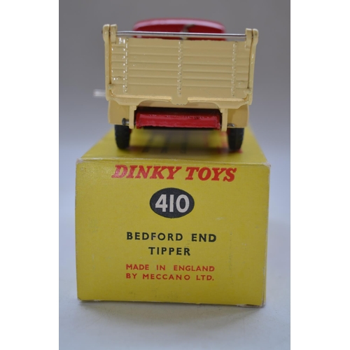 166 - Vintage Dinky Toys Bedford End Tipper (no 410) with original box. Model in near mint condition with ... 