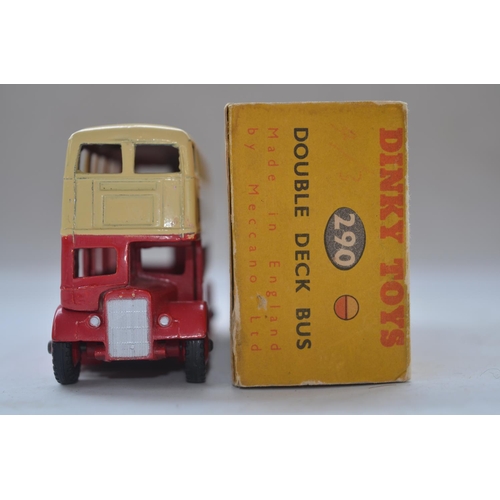 170 - Vintage Dinky Toys Double Deck Bus model (no 290) with original box. Model in excellent condition wi... 