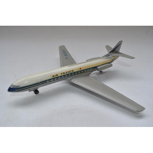 174 - Two vintage Dinky Supertoys diecast airliner models, Caravelle SE 210 Air France with functional air... 