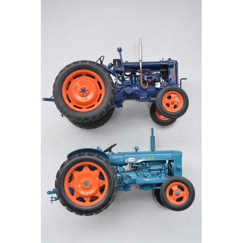 179 - Universal Hobbies 1/16 scale highly detailed Fordson Power Major and E27N tractor models, good previ... 