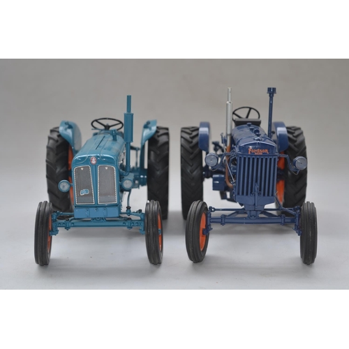 179 - Universal Hobbies 1/16 scale highly detailed Fordson Power Major and E27N tractor models, good previ... 