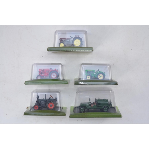 183 - Twenty Five diecast small scale model tractors/agricultural machinery by Hachette Partworks