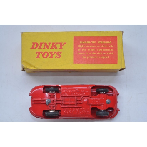 187 - Three vintage Dinky Toys model cars: Gabriel Model T Ford (from Gerry Anderson's The Secret Service)... 