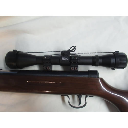 701 - Peak Mons under lever air rifle, serial no. 0490207, with Tasco Silver Antler scope
