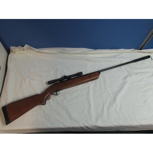 715 - BSA Mercury MKII .22 break barrel air rifle, with Bisley 4 x 20 scope