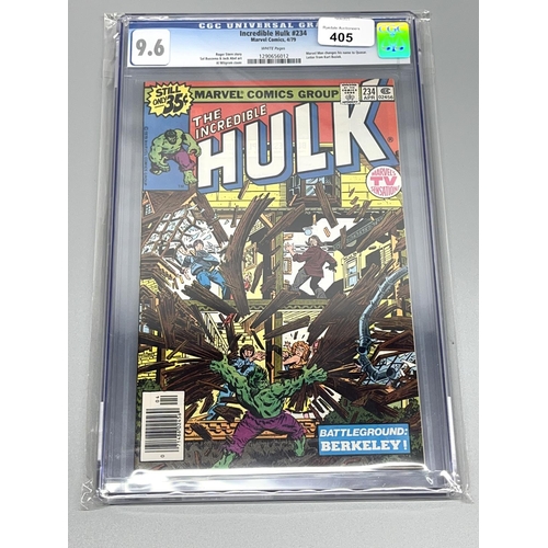 405 - The Incredible Hulk #234 (1979) CGC grade 9.6, white pages