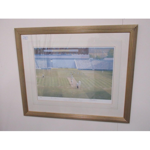 309 - 'A Record Stroke' print of Cornhill Test - England v Pakistan July 1992, Signed Craig Campbell limit... 